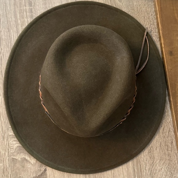 Vintage Golden Gate Hat Company Western Cowboy Hat Wool Hat Dark Olive Green - Picture 8 of 14